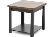 lgnd black and whiskey end table sse  