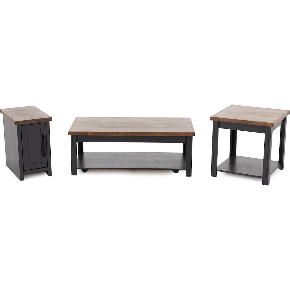 lgnd black and whiskey end table sse  