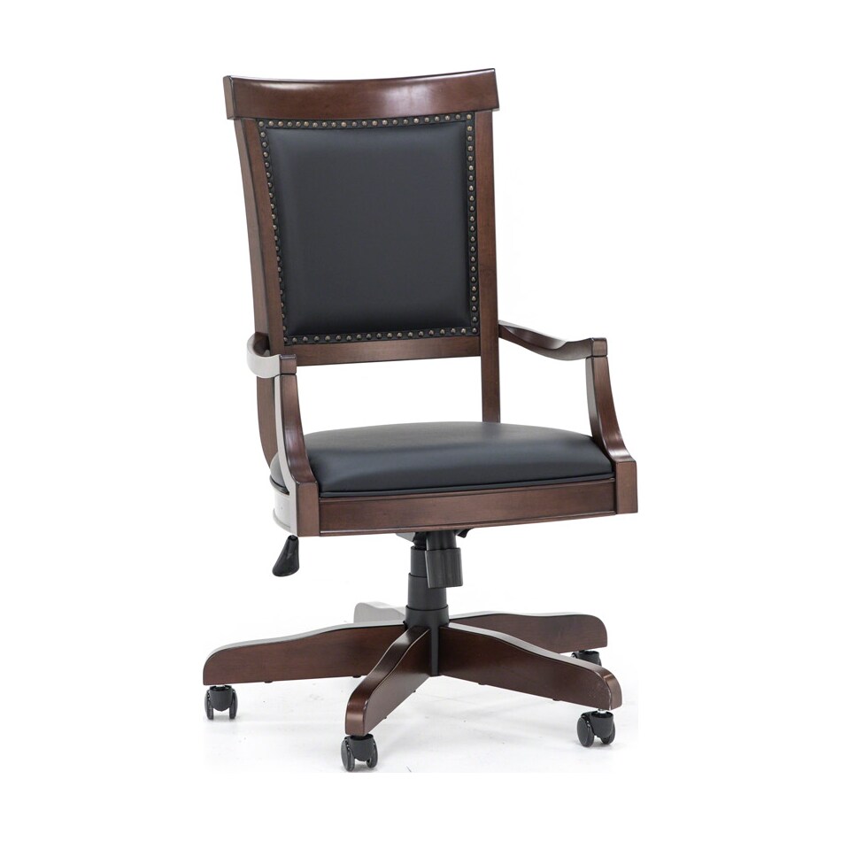 liberty furniture black desk chair   