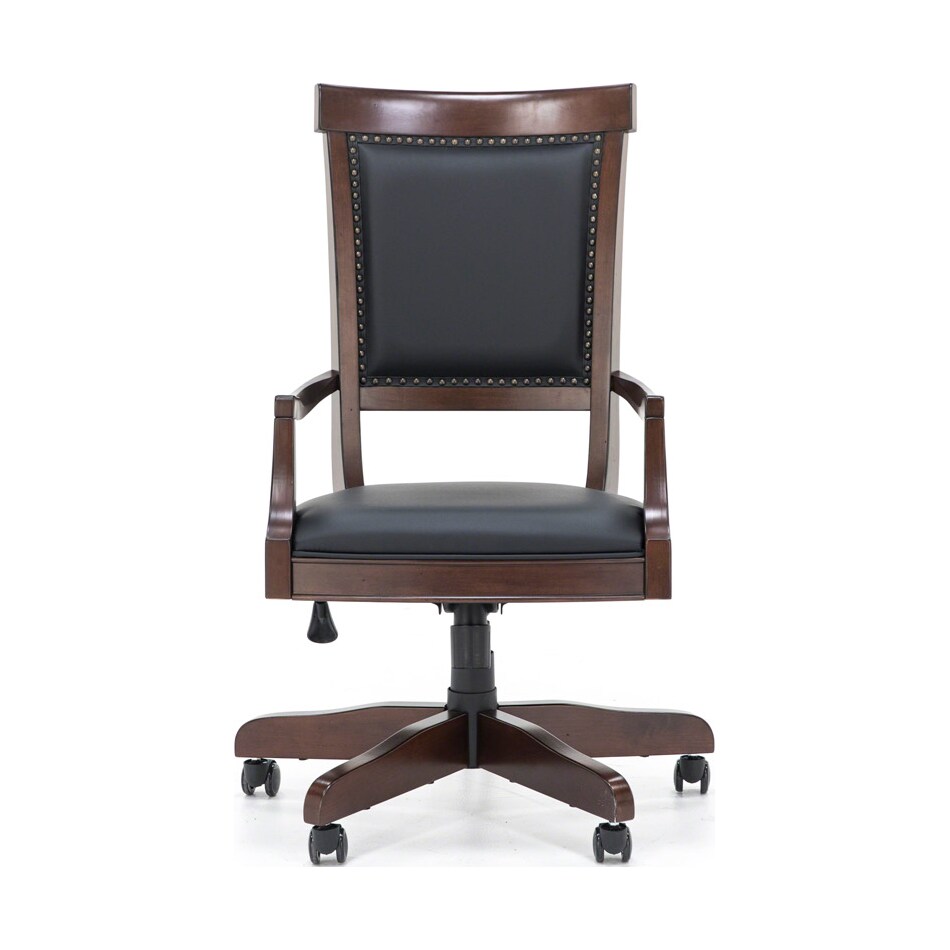 liberty furniture black desk chair   