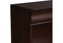 liberty furniture brown bookcase   