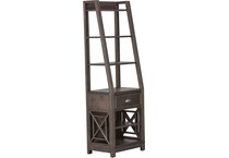 liberty furniture brown bookcase   