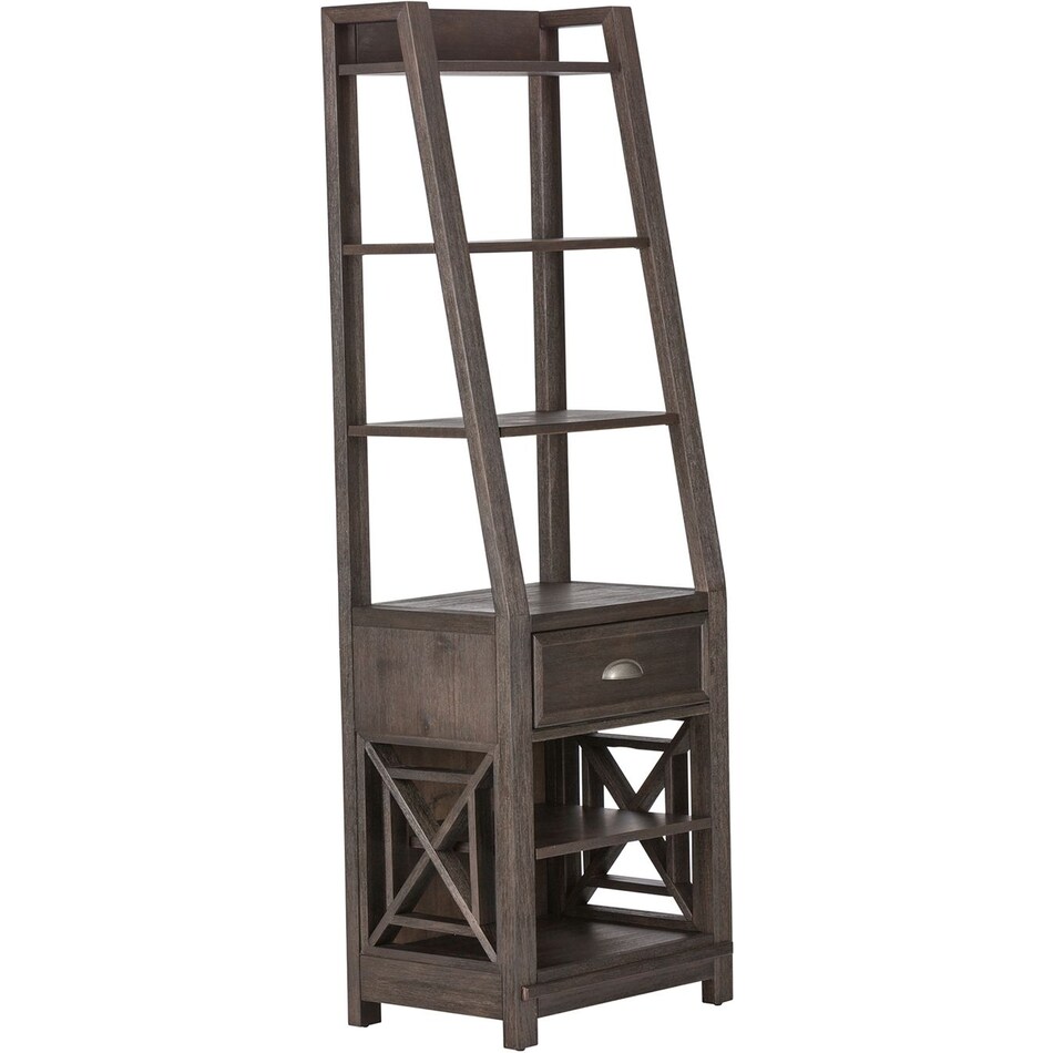 liberty furniture brown bookcase   