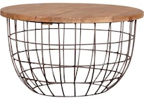 liberty furniture brown chairside table   