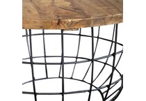 liberty furniture brown chairside table   
