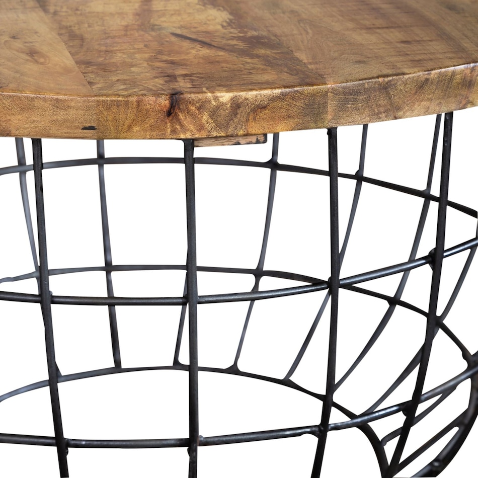 liberty furniture brown chairside table   