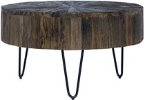 liberty furniture brown cocktail table   