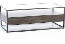 liberty furniture brown cocktail table   