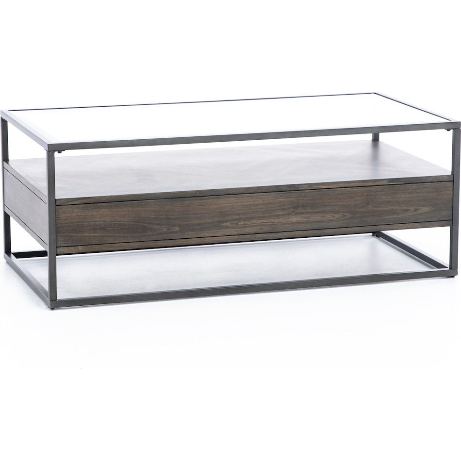 liberty furniture brown cocktail table   