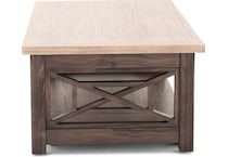 liberty furniture brown cocktail table   