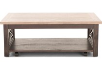 liberty furniture brown cocktail table   