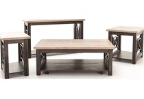 liberty furniture brown cocktail table   