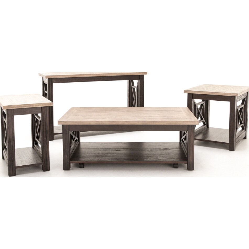 liberty furniture brown cocktail table   