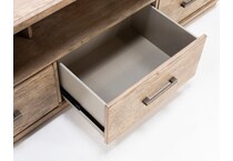 liberty furniture brown console citys  