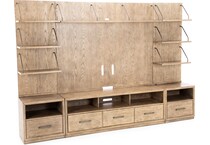 liberty furniture brown console citys  