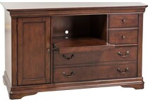 liberty furniture brown desk components   