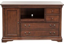 liberty furniture brown desk components   