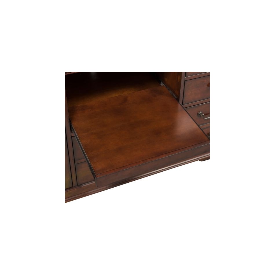 liberty furniture brown desk components   