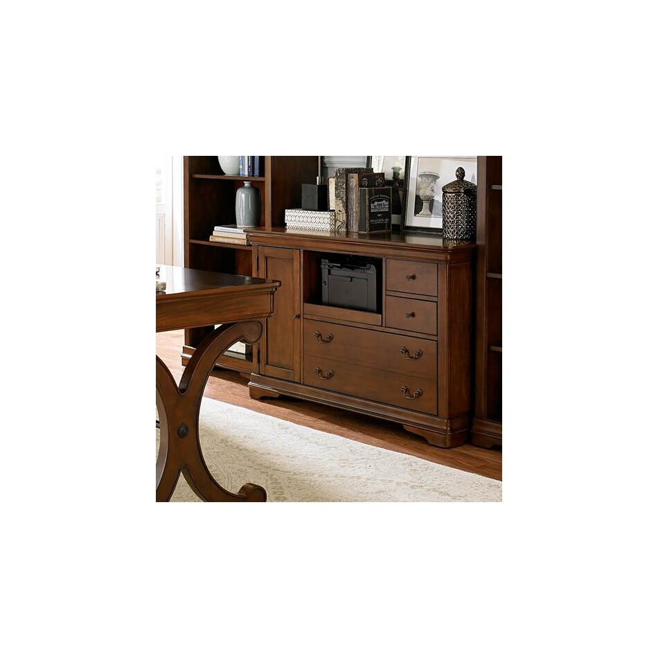 liberty furniture brown desk components   