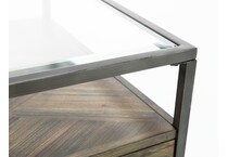 liberty furniture brown end table   