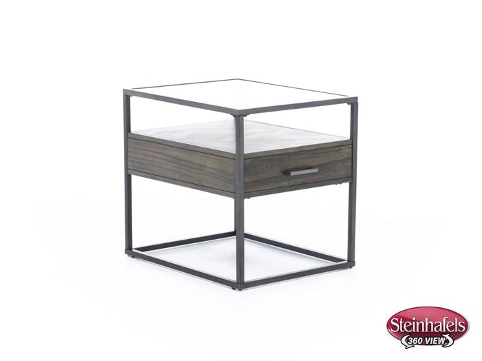 liberty furniture brown end table  image   