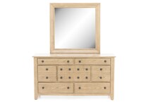 liberty furniture brown mirror   