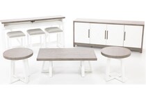 liberty furniture grey console palm  