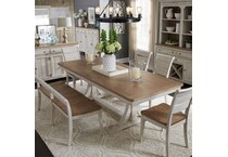 liberty furniture white inch standard height rectangle lifestyle image p  