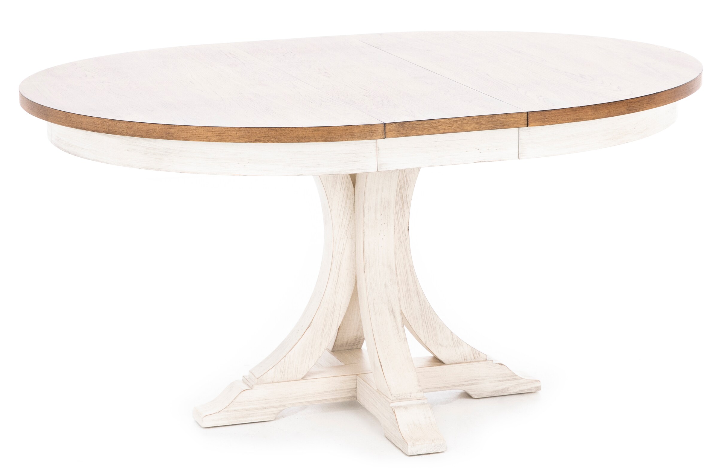 Farmhouse Reimagined 48-60" Round to Oval Dining Table | Steinhafels