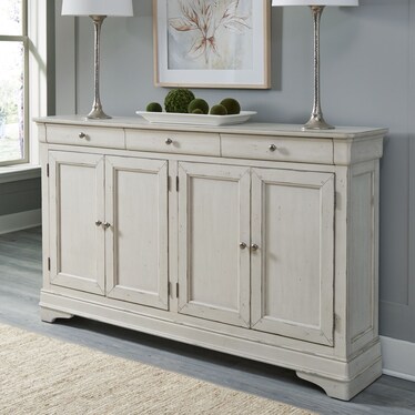 Essentials Morrow Bay White Cabinet