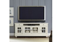 liberty furniture white console   
