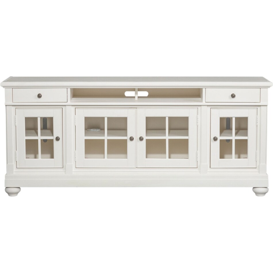 liberty furniture white console   