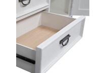 liberty furniture white console   