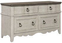 liberty furniture white desk components   