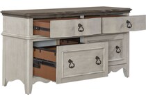 liberty furniture white desk components   