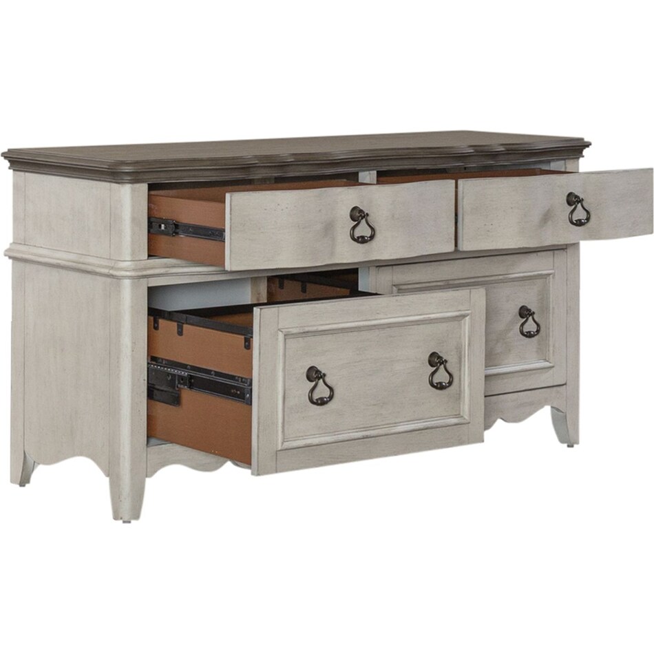 liberty furniture white desk components   