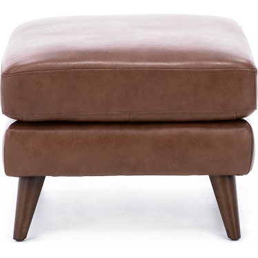 Naomi Leather Ottoman