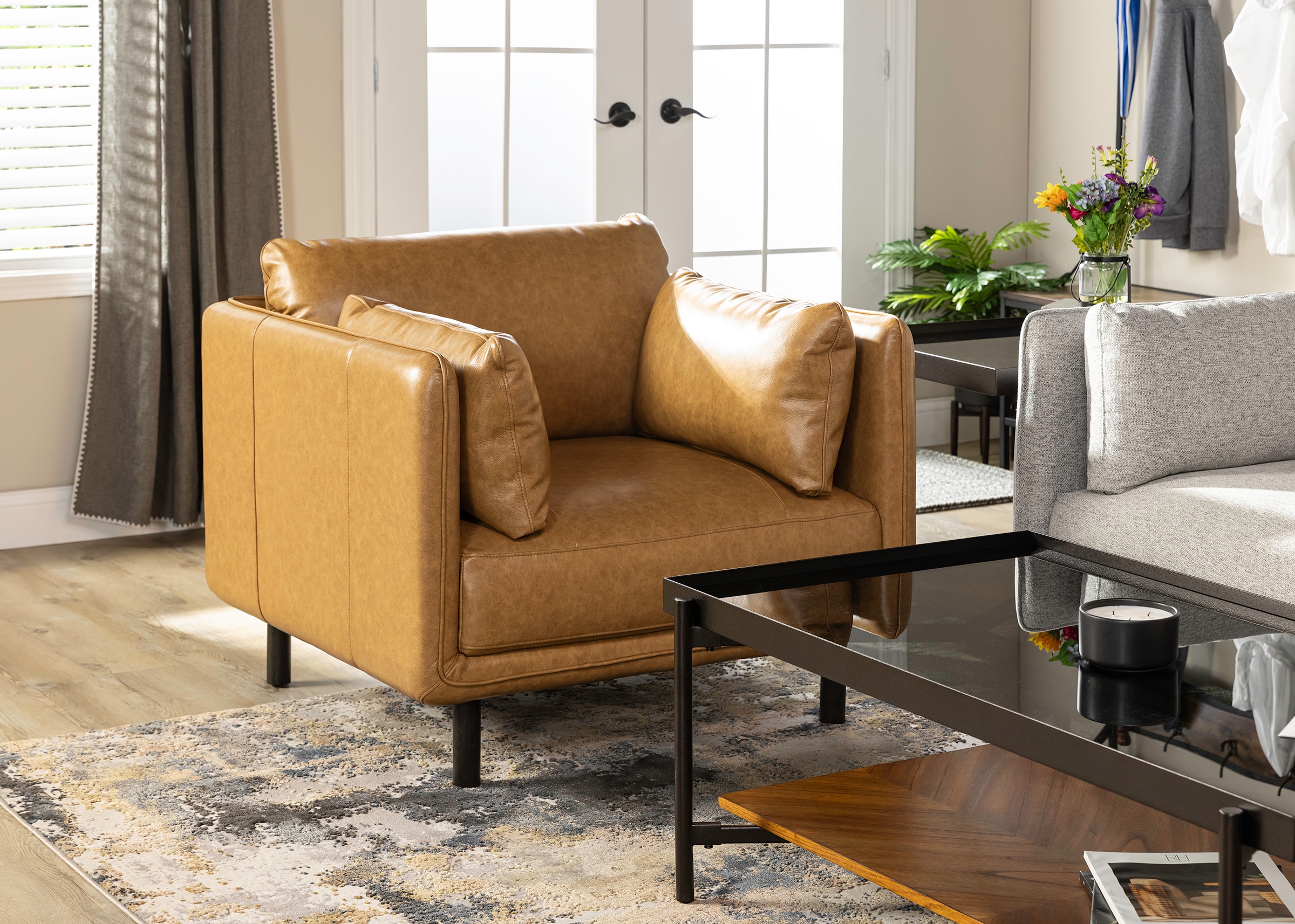 Wells chair with deals ottoman