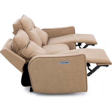 Blake Leather 3-Pc Fully Loaded Reclining Sofa