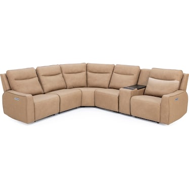 Blake 6-Pc. Leather Fully Loaded Reclining Modular