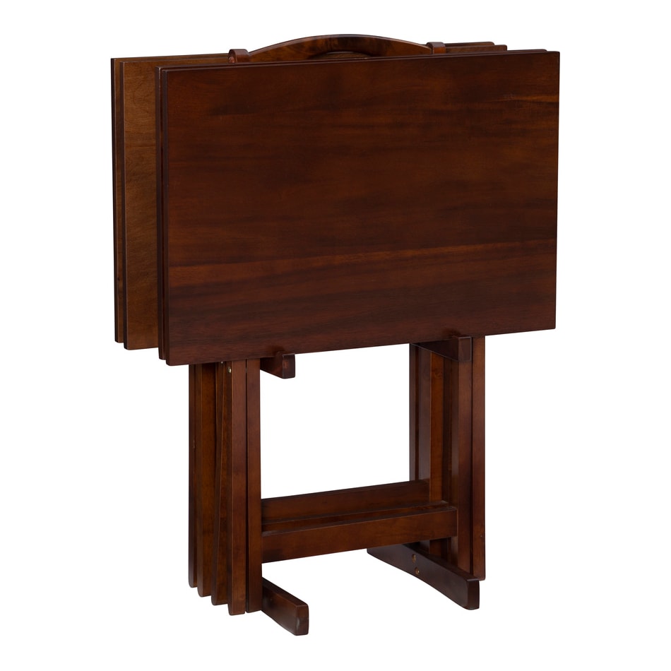 lino brown chairside table tan  
