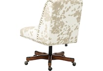 lino brown desk chair   