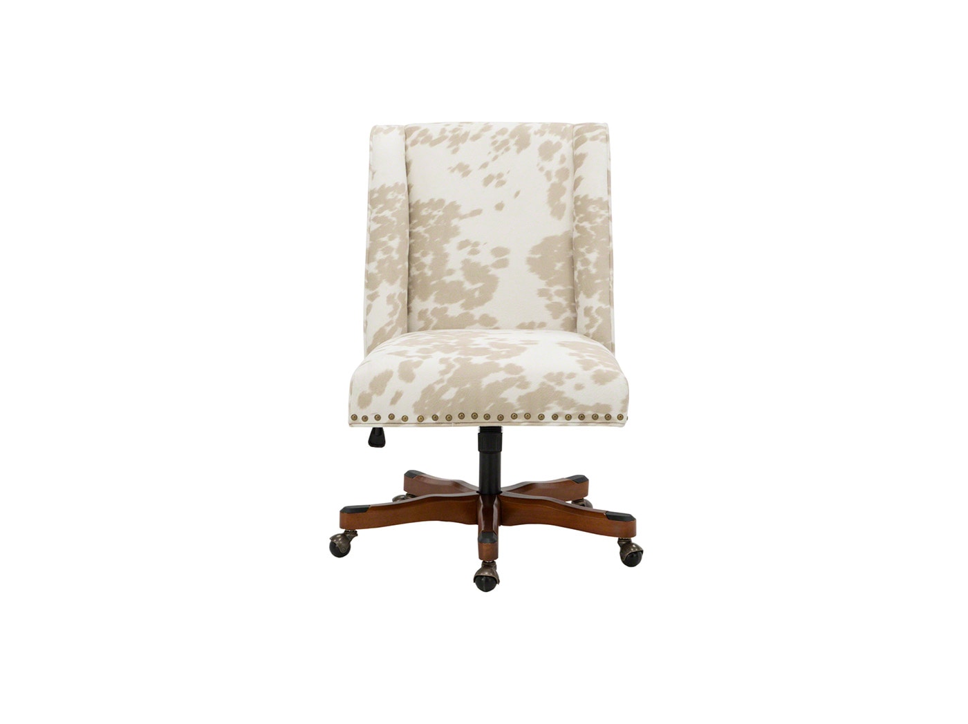 Faux cowhide desk online chair