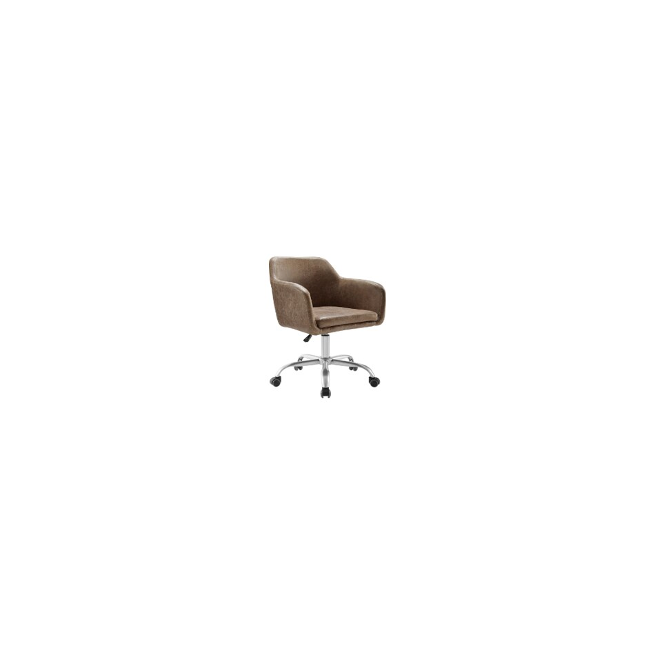 linon brown desk chair vnt  