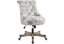 linon grey desk chair achar  