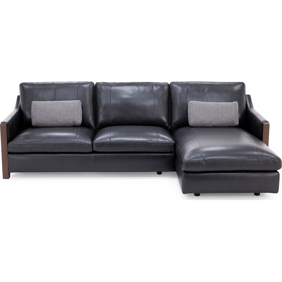 linv black sta lth sectional zpkg  