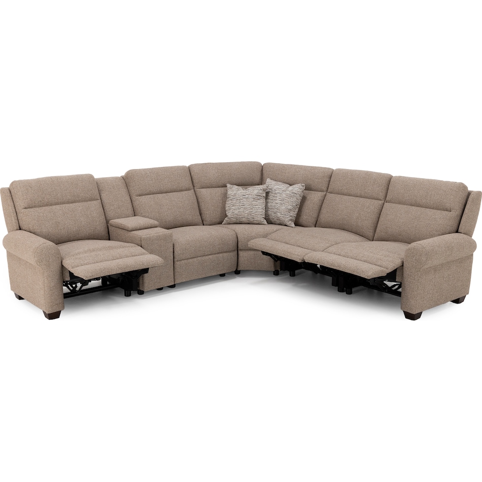 linv brown mtn fab sectional zpkg  