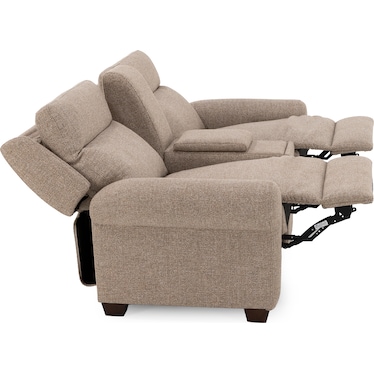 Nelson 3-Pc. Power Headrest Reclining Console Loveseat