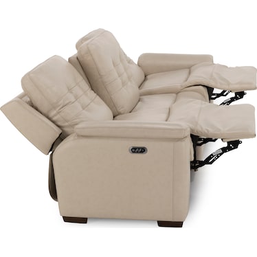 Nora 3-Pc. Leather Power Headrest Reclining Sofa