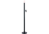 lite source black floor lamp   